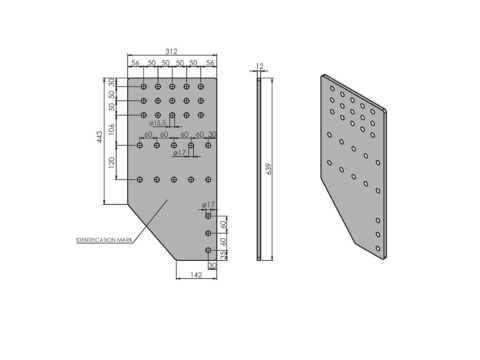 Side plates for  MB/Scania