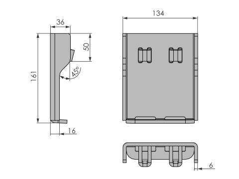 Kinnegrip tolppatasku K5, 120 mm