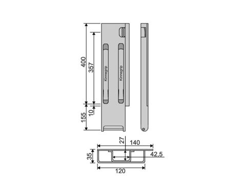 Kinnegrip K20-400, taka-OK