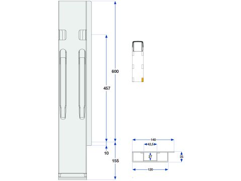 Kinnegrip K20-600, taka-OK galvanoi