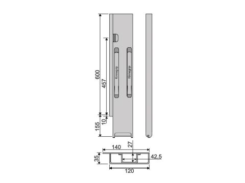 Kinnegrip K20-600, taka-VK