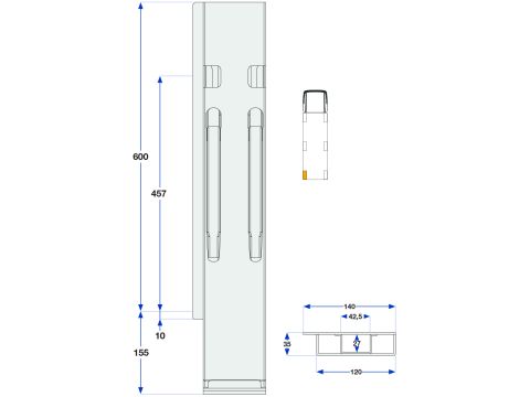 Kinnegrip K20-600, taka-VK galvanoi