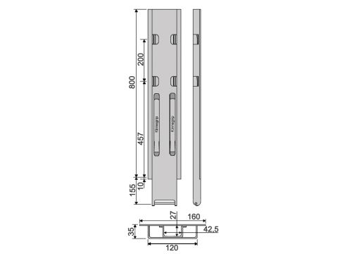 Side Pillar Kinne K20 800