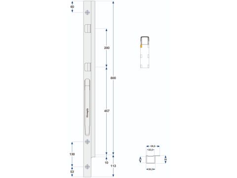 Front Pillar Kinne K20 800 L/H