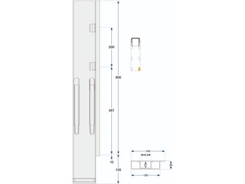 Kinnegrip K20-800, taka-OK galvanoi