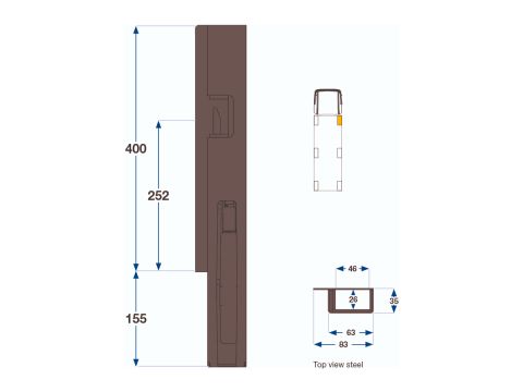 Kinnegrip K5-400, etu-OK