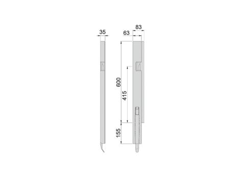 Kinnegrip K5-600, etu-VK