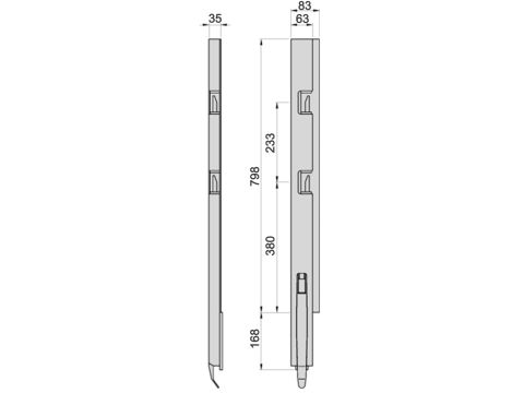 Kinnegrip K5-800/2, taka kapea-OK