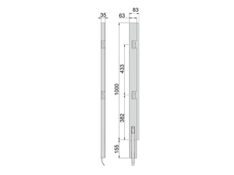 Kinnegrip K5-1000, etu-VK