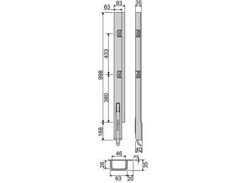 Kinnegrip K5-1000, taka kapea - OK