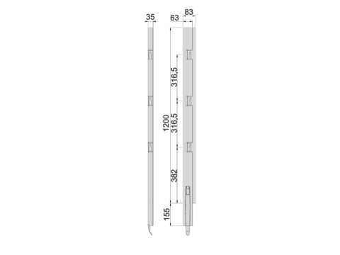 Kinnegrip K5-1200, etu-VK