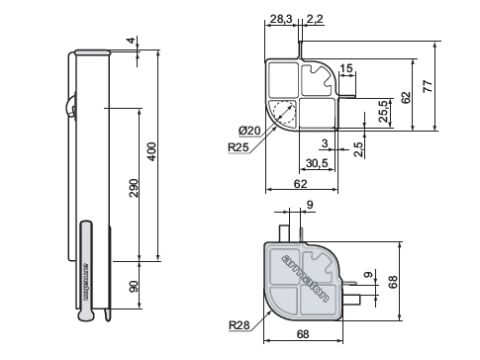 Armaton 4000 XF 400, rear