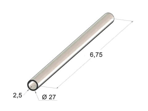 Putki R-27 x 2,5/6,75 m