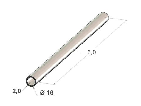 Putki R-16 x 2,0/6 m