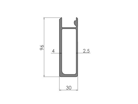 Alaprofiili 36086 An 2,13/5,0