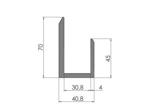 Päätyprofiili 36069 An 2,0/5,2