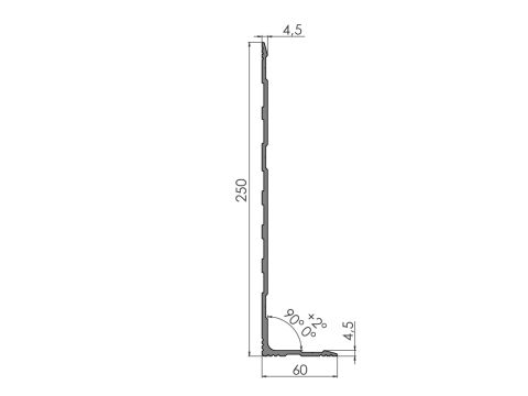 Alakulmaprofiili 11620 An 2,85/7,5