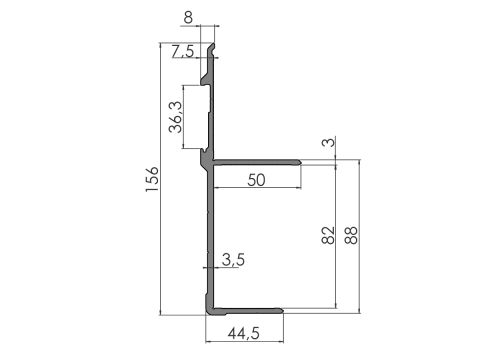 Reunaprofiili 355505 An 2,37/7,5