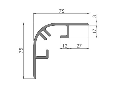 Kulmaprofiili 13849 An 1,67/6,8