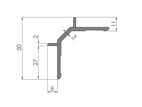 Kulmaprofiili 5780 An 0,6/6,8