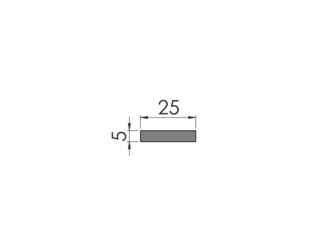 Latta 25x5 0,34/6,0 Al