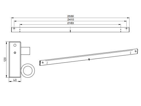 Takapalkki 40x120/2550