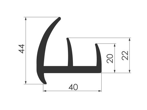 Door seal 40x44