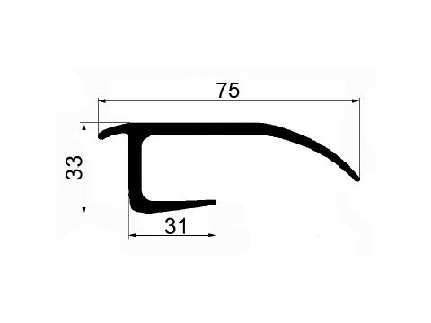 Door seal 33x75