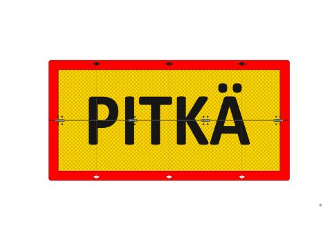 Kilpi - PITKÄ, heijastava, taittuva