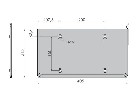 ADR-kilven kotelo RST 400 x 210 mm