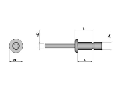 Monobolt-niitti 6.4x15