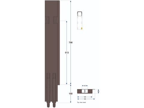 Rear Pillar KG K5-800 -R/H