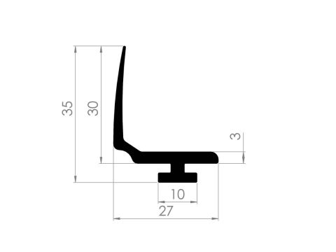 Shutter seal 30x27