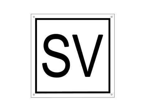 Safety valve sign, SV